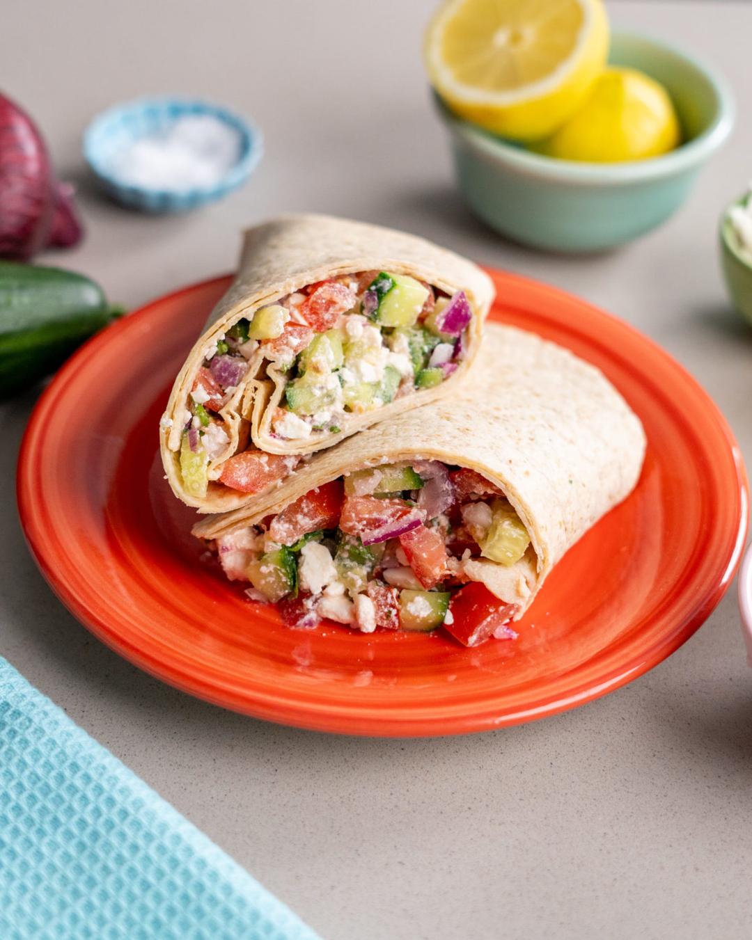 feta-salad-wrap