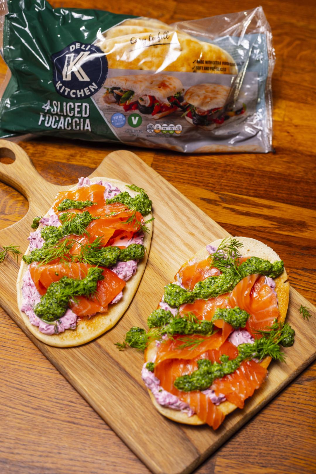 Beetroot & Smoked Salmon Slice