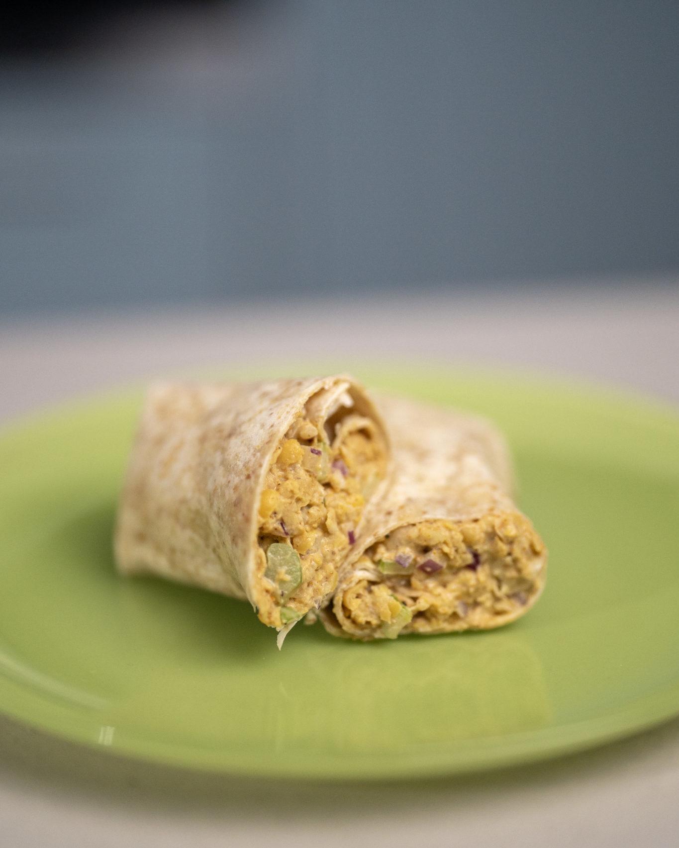 Curried Chickpea Wrap