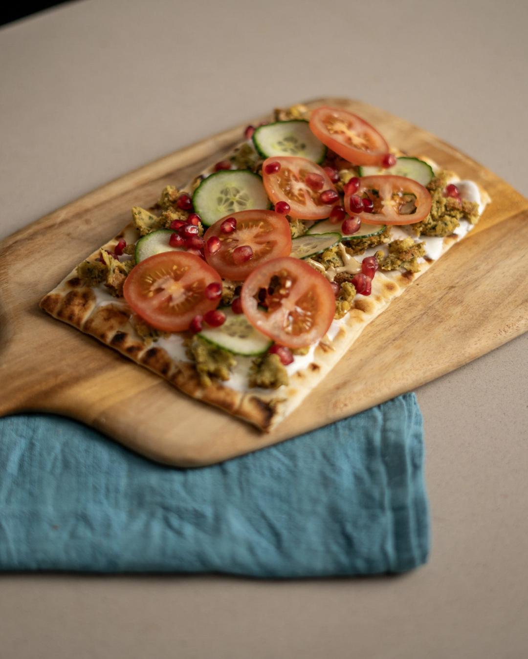 Falafel Salad Flatbread