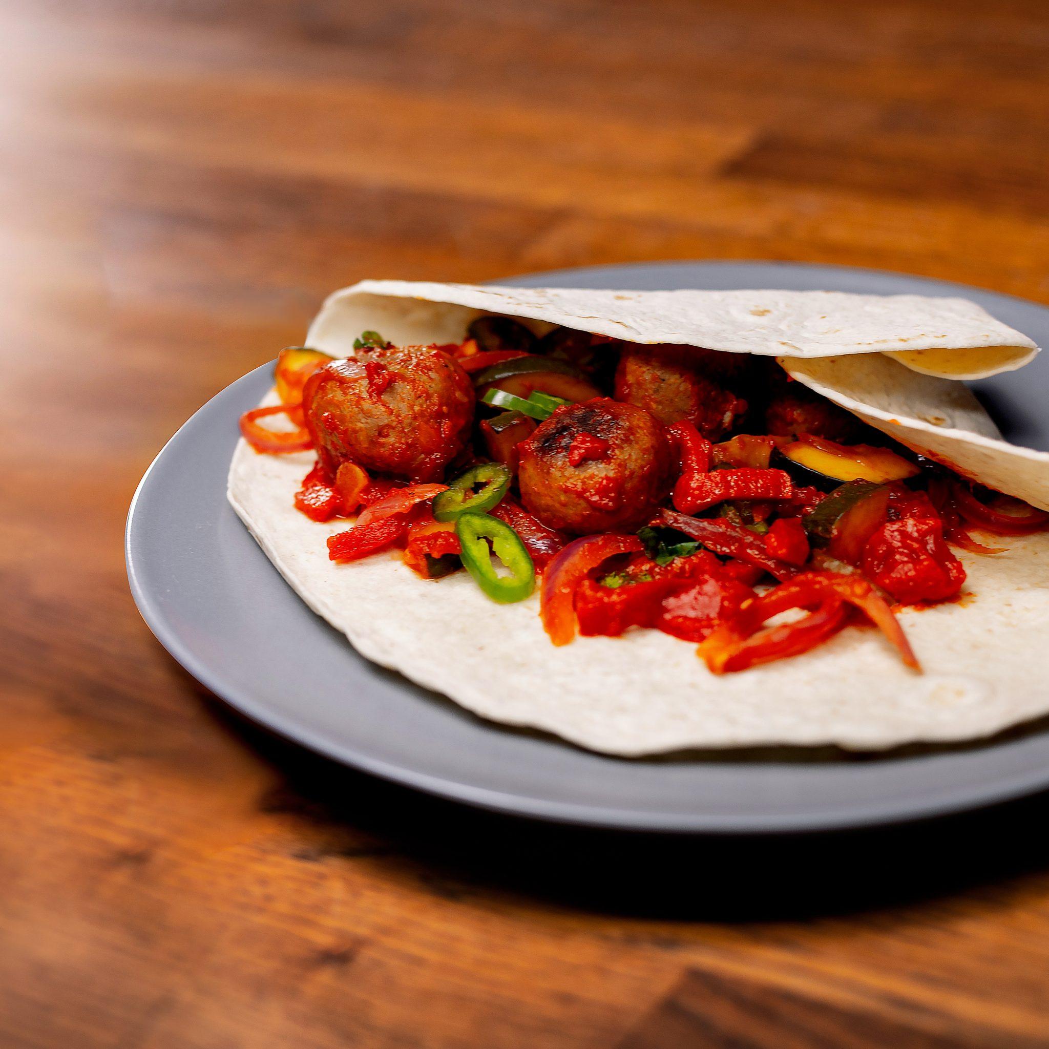 No-meat-ball wrap