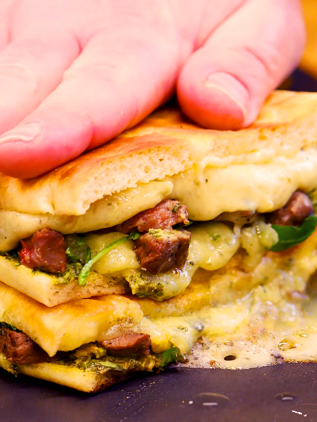 Salsa Verde Steak Focaccia