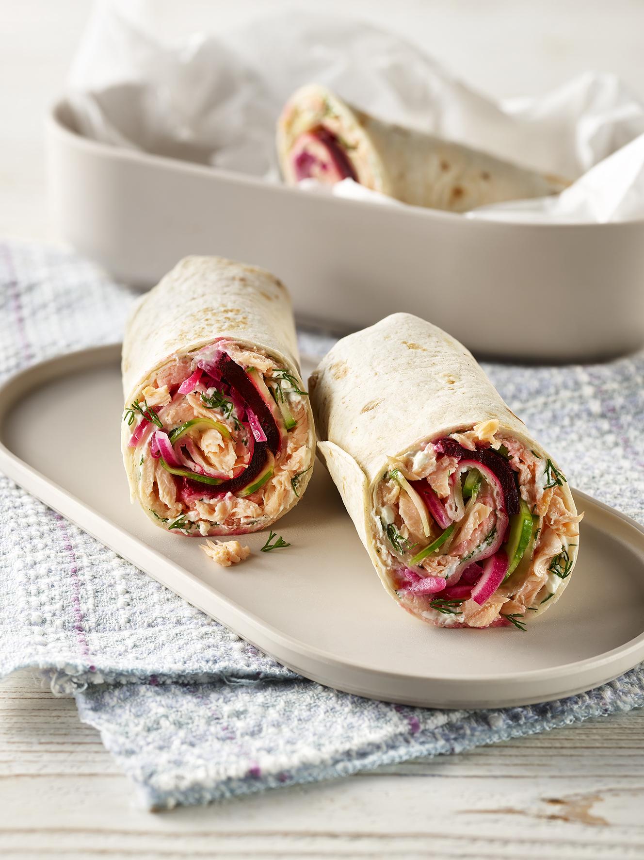 Smoked Salmon Scandi Style Wrap