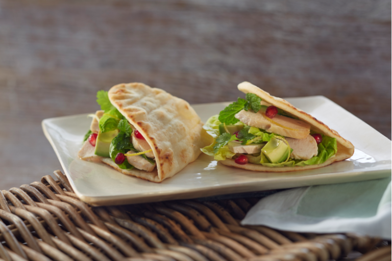 6 Plain Folded Flatbreads Deli Kitchen