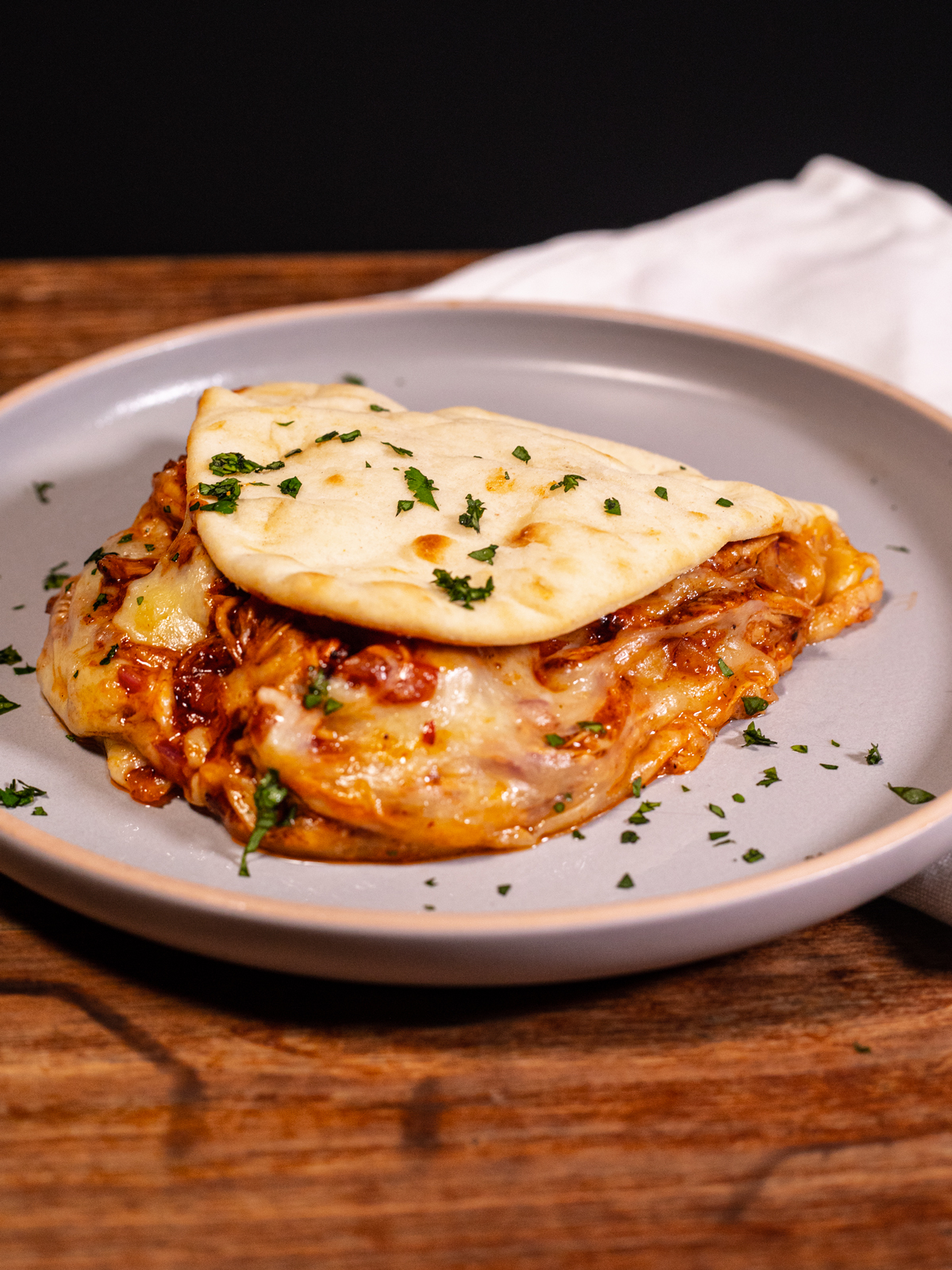 BBQ chicken flatbread Deli Kitchen