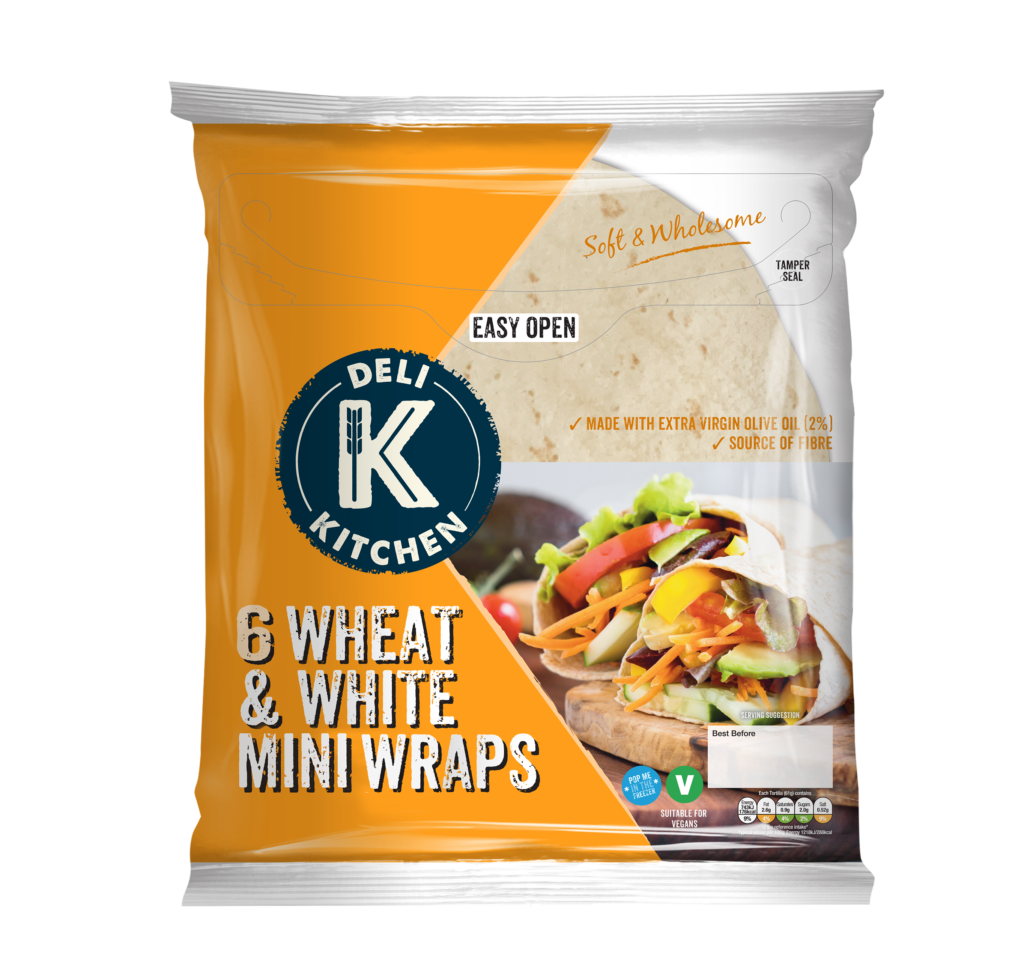 6 Wheat & White Mini Wraps