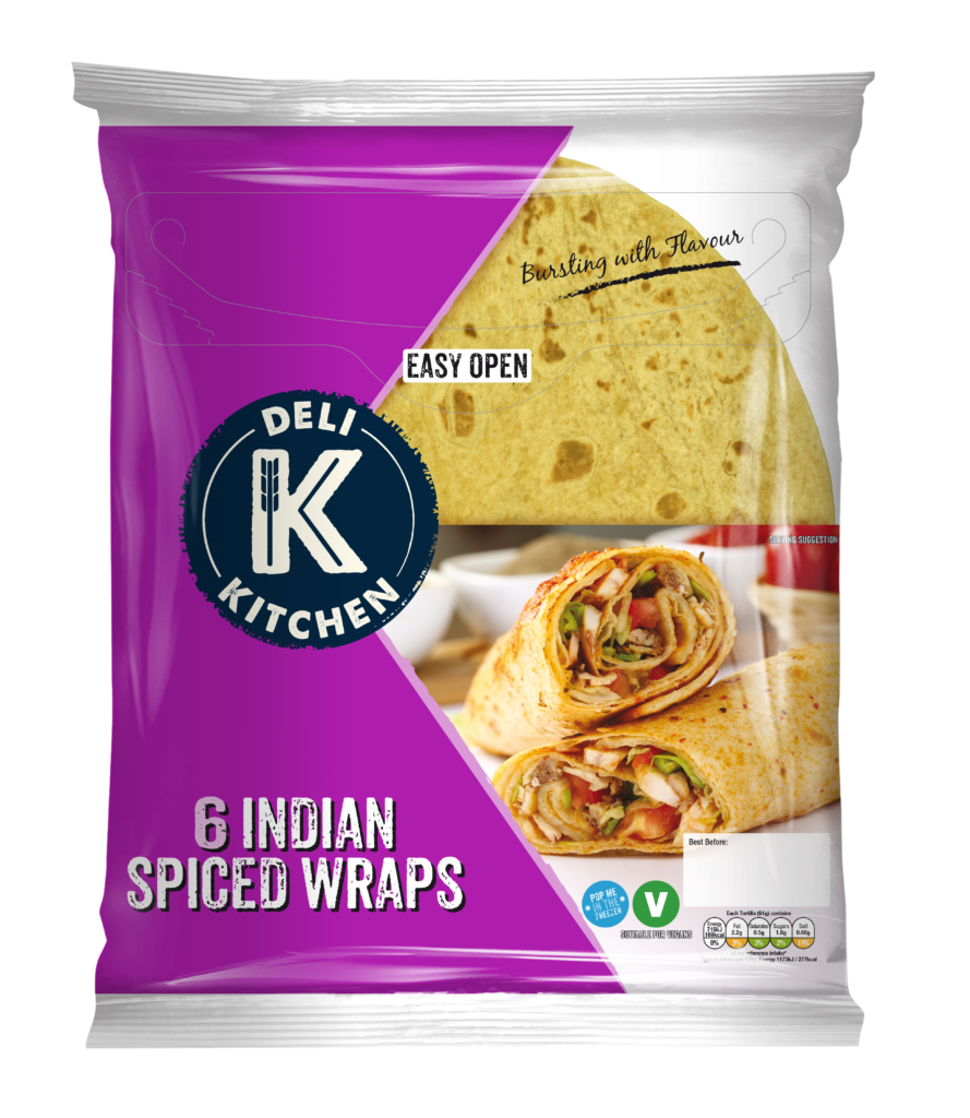 6 INDIAN SPICED WRAPS