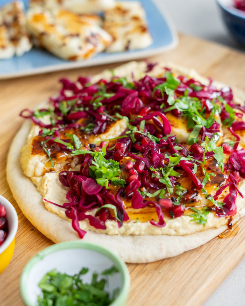 Hot Honey & Halloumi Flatbread