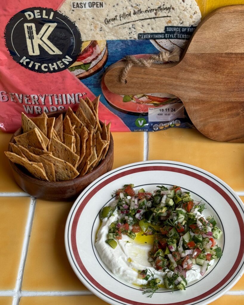 Chips & Greek Salad Dip