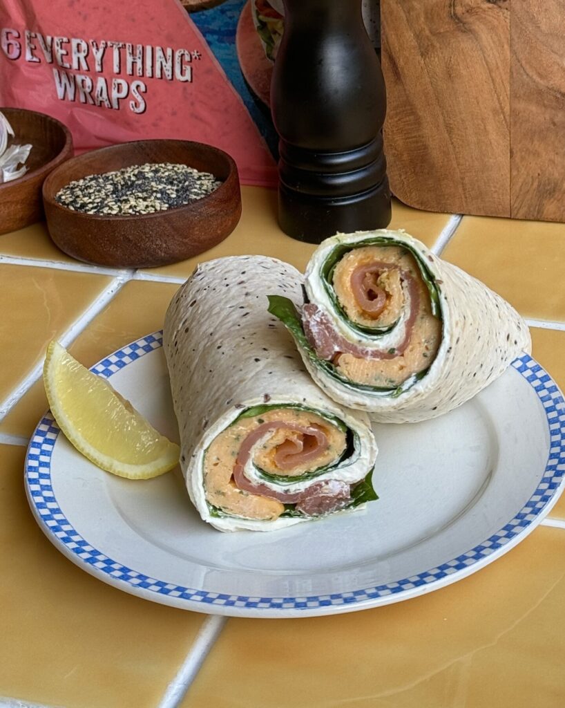 Salmon & Cream Cheese Breakfast Wrap